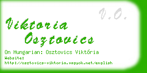 viktoria osztovics business card